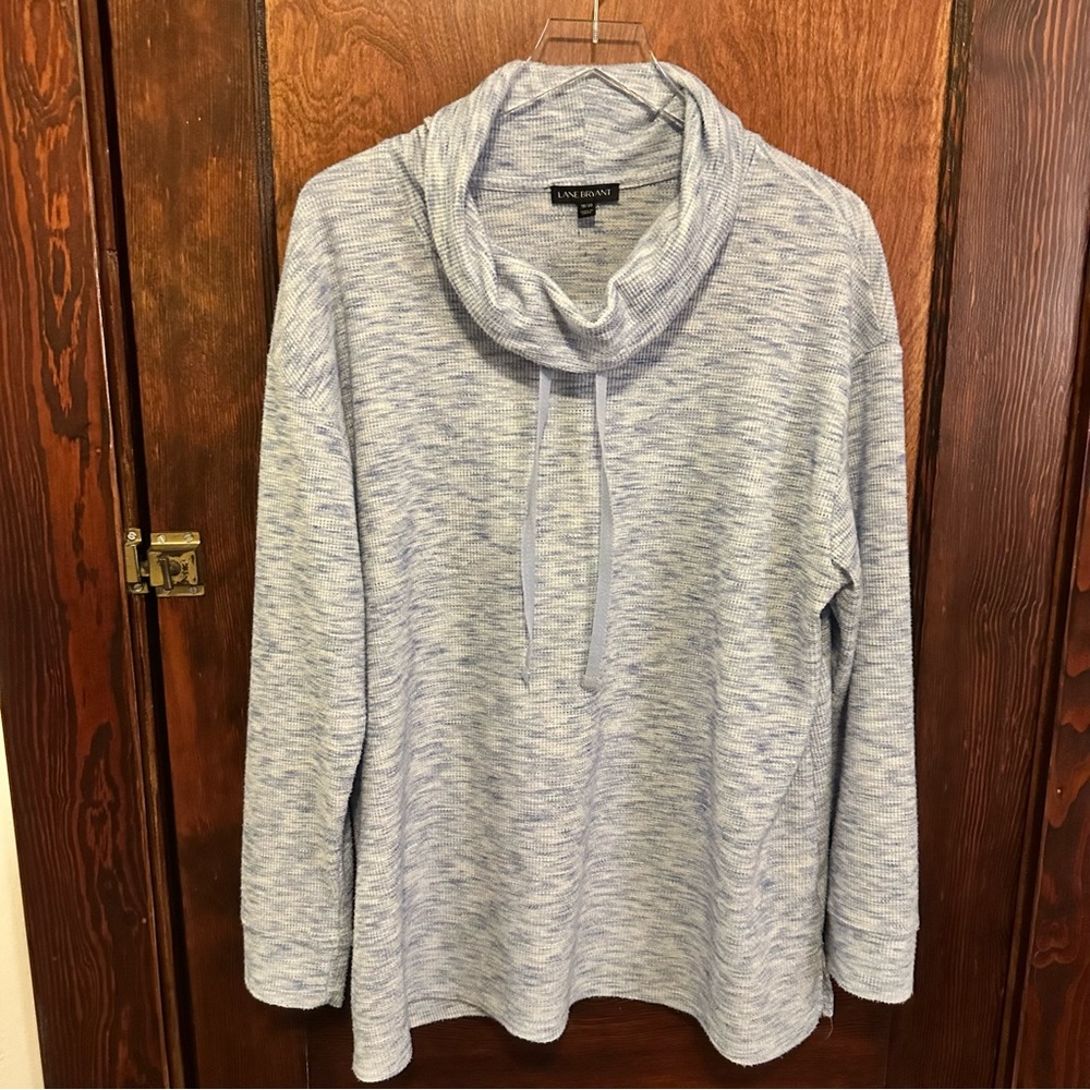 Lane Bryant Light Blue Cowl Neck Sweater
